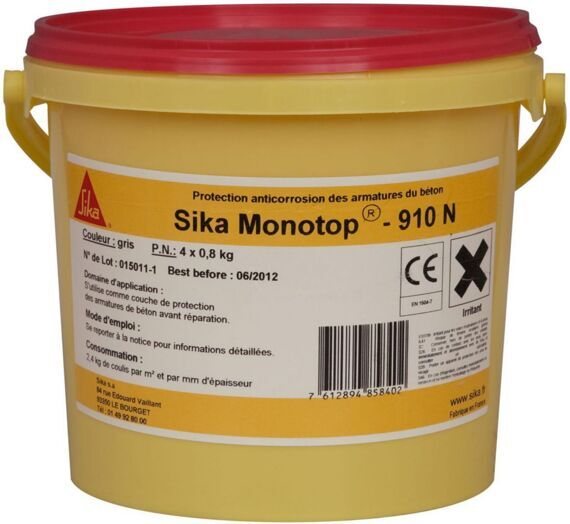 Sika MonoTop®-910 N Состав для защиты стальной арматуры от коррозии и создания адгезионного слоя Sika MonoTop®-910 N Состав для защиты стальной арматуры от коррозии и создания адгезионного слоя